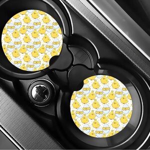 Chicks Hatching Easter Car Coasters Absorbent Set of (2)
